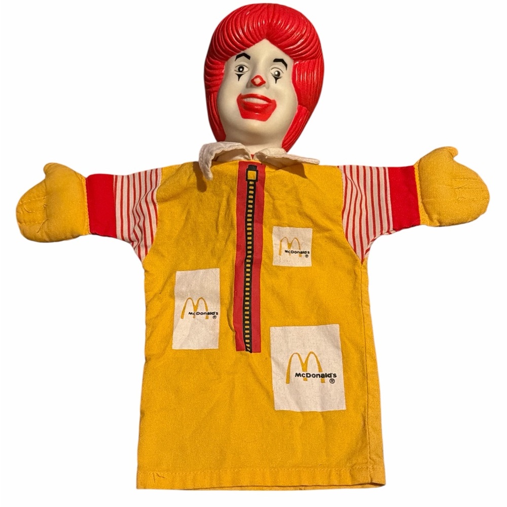 Vintage 1993 McDonald's Ronald McDonald Hand Puppet